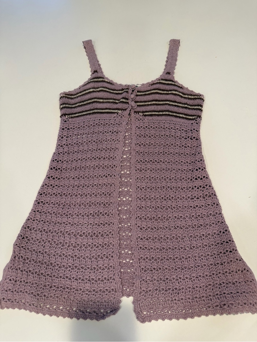 Urban Life Lilac Crochet Boho Shirt